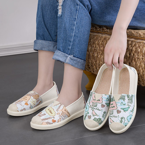 老北京布鞋2025新款透气帆布鞋