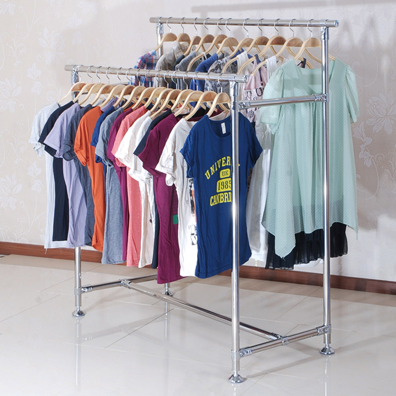 高低双杠衣架服装展示架服装店衣架中岛架落地大衣架衣服挂衣架|msdalam kategori Perniagaan/perabot pejabat, perabot kedai pakaian, pakaian paparan - dari Buy2taobao.com untuk memberikan perkhidmatan ejen Taobao profesional membeli