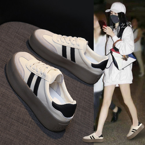 德训鞋女新款休闲阿甘运动鞋