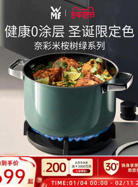 德国福腾宝WMF奈彩米进口汤锅奶锅炖锅煲汤炖煮圣诞限定色桉树绿