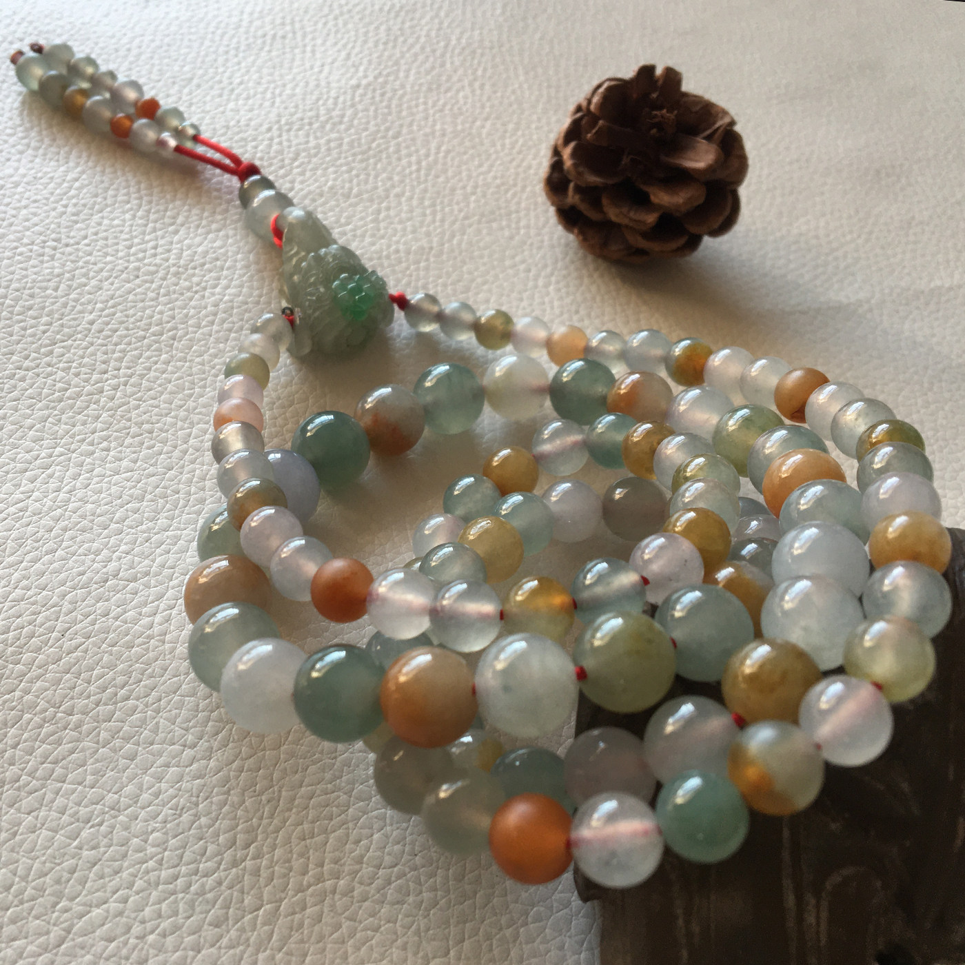 缅甸A货翡翠正宗老坑玉红黄绿紫多宝珠子塔链腾冲老料子佛珠 项链,珠宝/钻石/翡翠,颈饰,淘宝优惠券,粉丝福利购,淘宝优惠卷