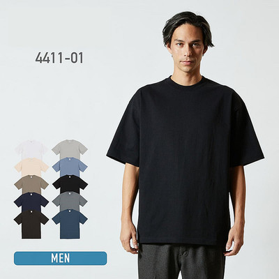 日系圆筒无缝夏季纯棉短袖T恤男