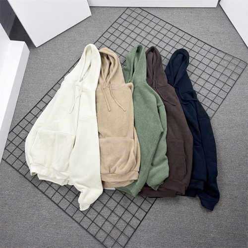 防风保暖舒棉绒双面绒连帽卫衣男