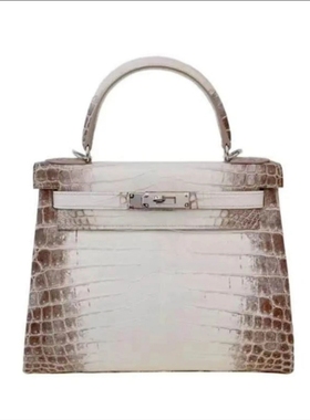 全新H鳄鱼皮真皮女包尼罗凯莉二代25CM复古喜马拉雅单肩斜挎手提