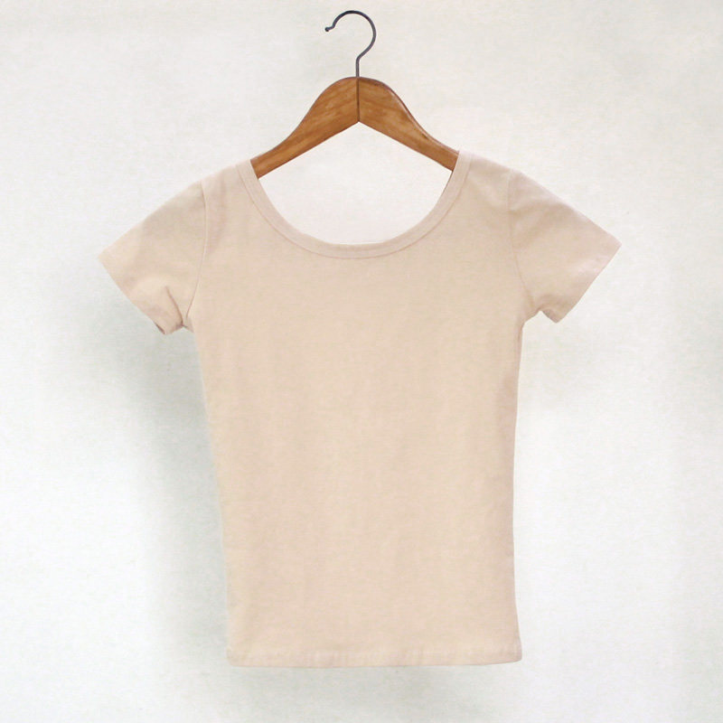 儿童肤色大领口短袖t恤 低领纯棉肉色内衣 紧修身女童薄款打底衫,童装/婴儿装/亲子装,T恤,淘宝优惠券,粉丝福利购,淘宝优惠卷