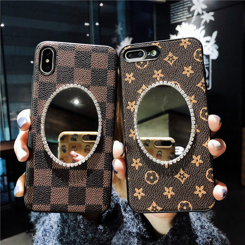 华为p70花纹皮质mate70/mate60pro镜子手机壳适用p60高级感硅胶套pura80/p50pro潮牌全包保护套奢华皮纹软壳