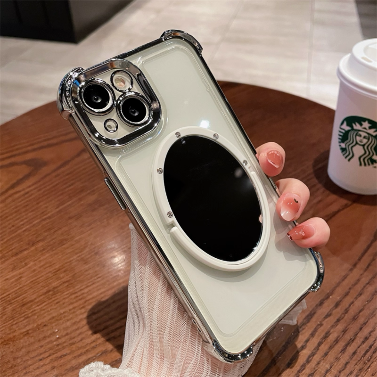 气囊四角防摔iphone16promax镜子手机壳透明iphone15/14/13硅胶女保护套适用12/11全包镜头膜电镀新款15plus,3C数码配件,手机保护套/壳,淘宝优惠券,粉丝福利购,淘宝优惠卷