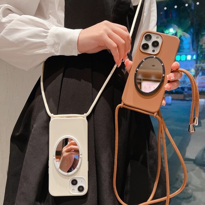 iphone17软壳简约镜子手机壳液态