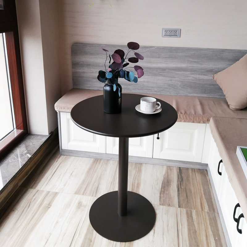 阳台小圆桌网红ins风奶茶店桌椅组合洽谈桌4S接待会客简约咖啡桌