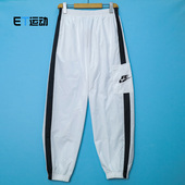 CJ7347 女运动休闲训练跑步健身梭织收口长裤 010 Sportwear Nike