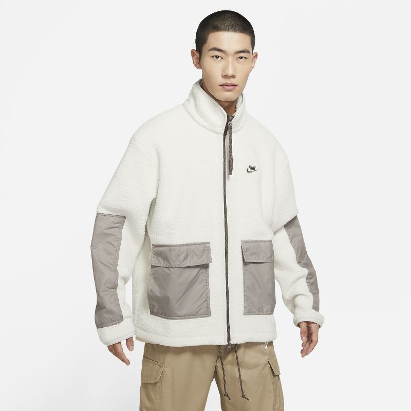 耐克加绒男子立领夹克外套