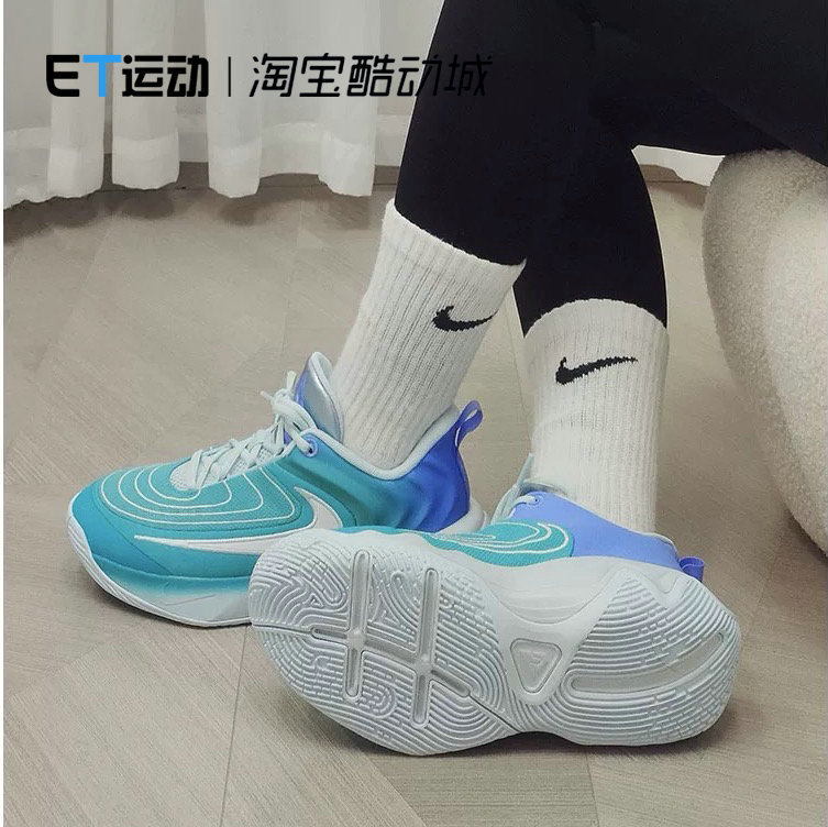 Nike/耐克 正品新款运动GS女子大童复古潮流系带篮球鞋DD0423-405