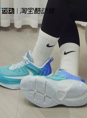 Nike/耐克 正品新款运动GS女子大童复古潮流系带篮球鞋DD0423-405