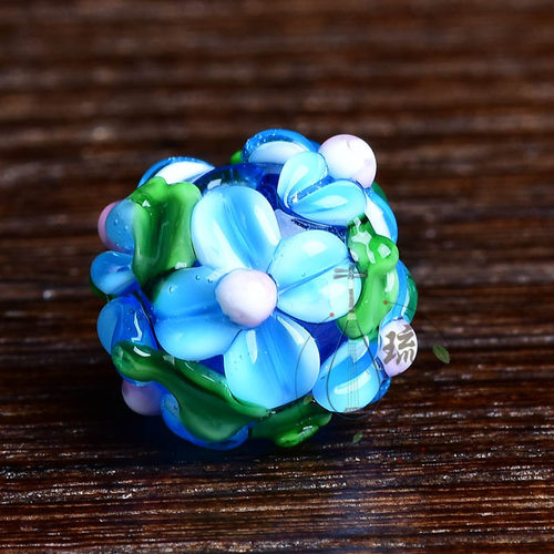 diy日式琉璃花瓣编织毫米散珠