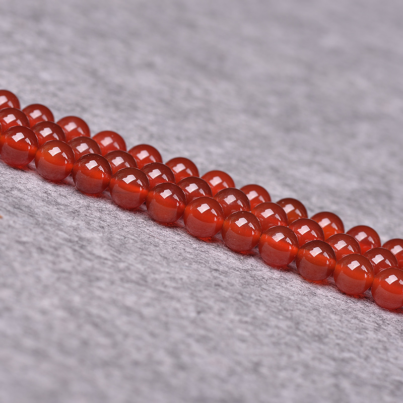 diy红玛瑙半成品项链原创散珠