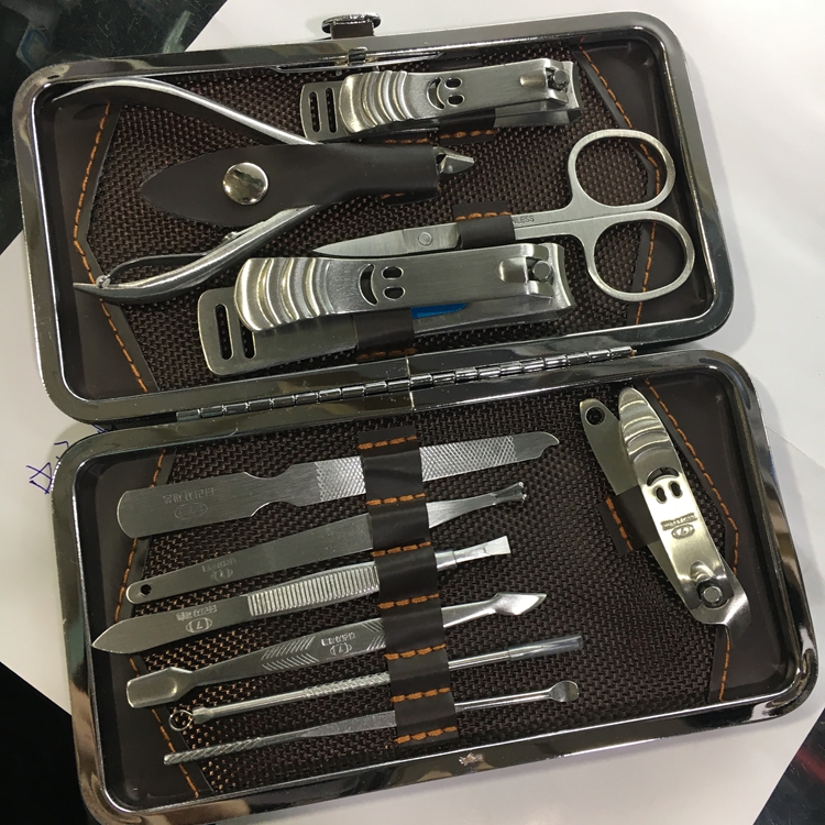 12件指甲剪钳修甲美容工具个人护理美甲去死皮指甲钳套装定制LOGO