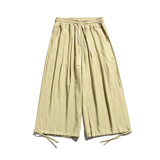 2025夏季新款风桃花皱面料宽松休闲抽九分裤K126-P55，男装休闲裤，电商B277(原6028)