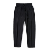 2026夏季新款男棉麻风亚麻宽松休闲裤小脚裤黑色K51-P50，男装休闲裤，电商B277(原6028)