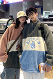 2026冬季新款原创刺绣港风撞色拼接外套情侣男女夹克GJ28-P95，男装夹克，电商B277(原6028)