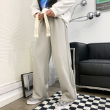 2025春夏新款港风麦穗抽绳立体剪裁运动裤休闲裤卫裤黑GK163-P50，男装休闲裤，电商B277(原6028)