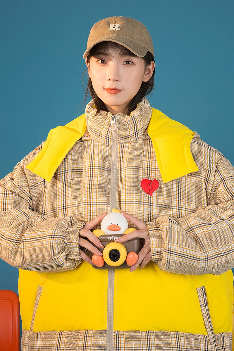 2026冬季新款港风灯芯绒拼接棉衣夹克时尚男女外套黄GM10-P125,男装夹克,电商B277(原6028)
