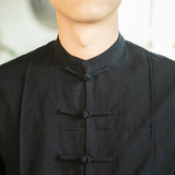 2021春季新款男装中国风衬衫中式盘扣唐装外套汉服上衣蓝C06-P70，男装衬衫，电商B277(原6028)