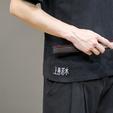 夏新款男棉麻刺绣宽松唐装衬衣风绣花短袖衬衫灰墙绿C11，男装衬衫，电商B277(原6028)