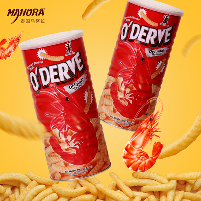 泰国进口马努拉香酥虾味虾条100g