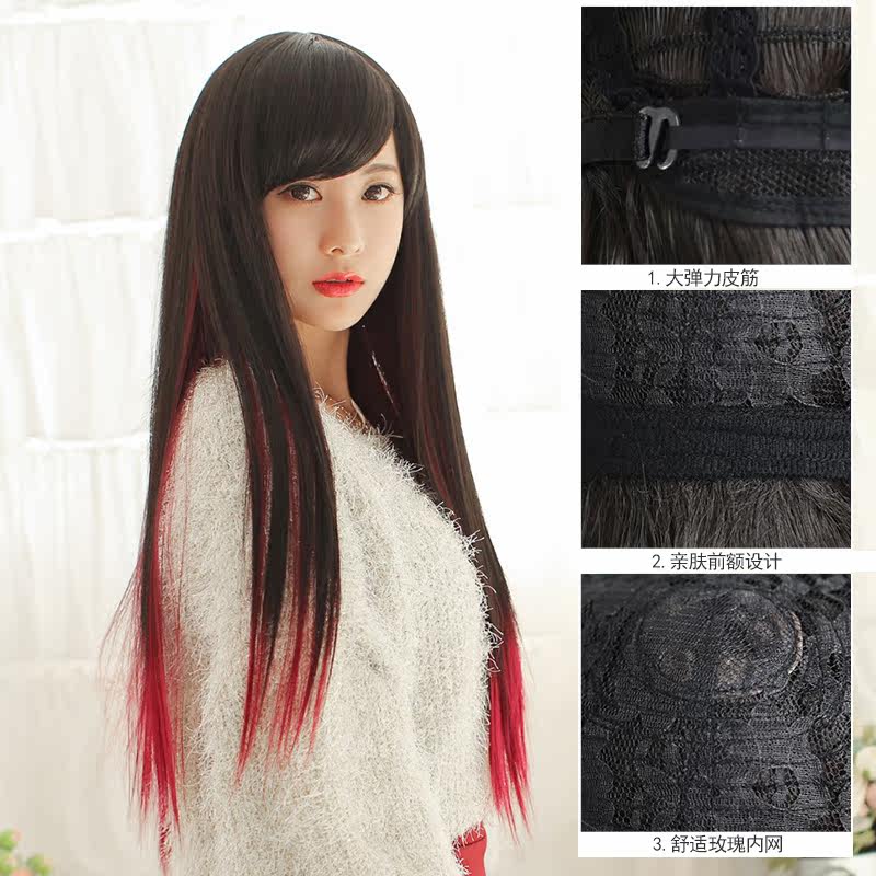 Perruque      Long cheveux raides - Ref 2613108 Image 4