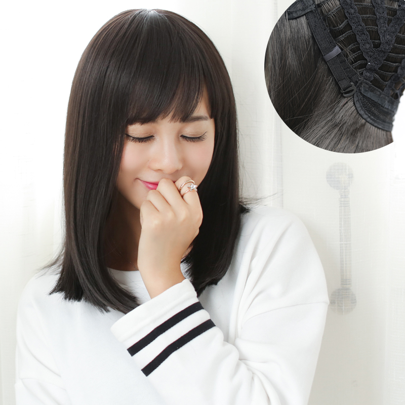 Perruque      cheveux raides Court - Ref 2613099 Image 4