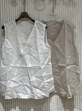 欧洲站2026夏新款时尚百搭显瘦圆领无袖背心女潮上衣打底衫8302