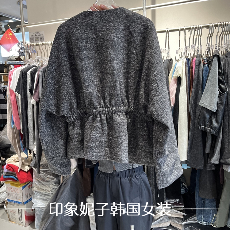 欧洲站2025秋季新款时尚V领长袖收腰显瘦山羊绒针织开衫外套女