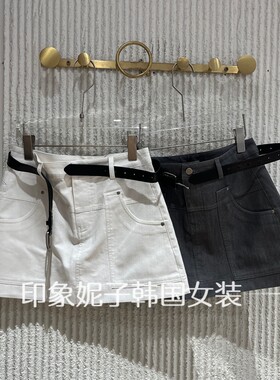 欧洲站夏季韩版高腰A字显瘦短裙