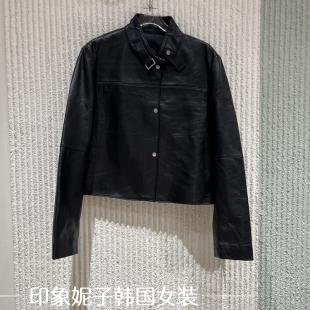 立領拉鏈短款 歐洲站2025秋季 新款 時尚 外套女 寬松長袖