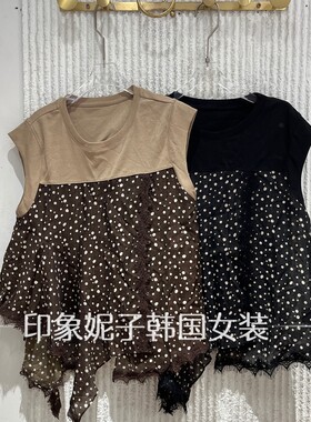 欧洲站2026夏季甜美波点背心