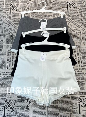 夏季高腰松紧防走光安全裤