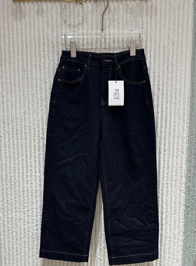 欧洲站2025冬季新款ph23时尚直筒休闲百搭舒适加绒牛仔裤女80958