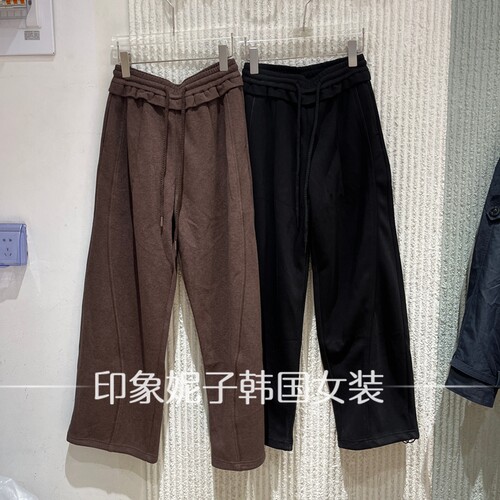 MAndy秋季抽绳宽松垂感休闲裤