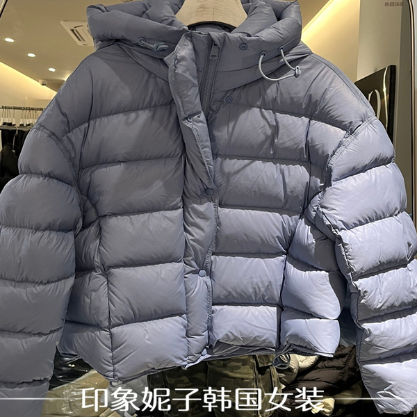 欧洲站2025冬季新款短款羽绒服