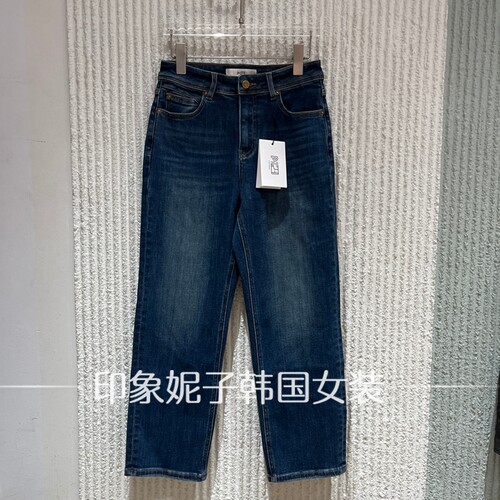 欧洲站2026秋直筒显瘦牛仔裤
