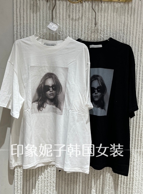 欧洲站2026夏季新款时尚百搭显瘦圆领短袖T恤女宽松上衣潮70270