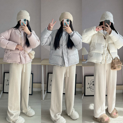 小树2025新国标95白鸭绒羽绒服女短款小个子加厚保暖面包服外套