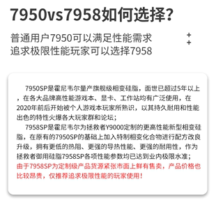 膏SPP霍尼韦尔笔记本显卡08SP95 硅脂cpu相变M7导热拯救者95T7同款