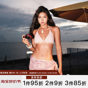 BEARUN SWIM 分体泳衣女2023新款性感辣妹比基尼泳装裹裙三件套