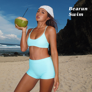 BEARUN SWIM 海边分体泳衣套装2026度假泳装小胸聚拢速干比基尼