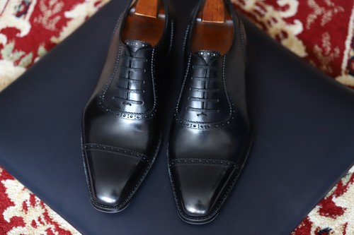 固伦新款正装风牛皮底透气皮鞋