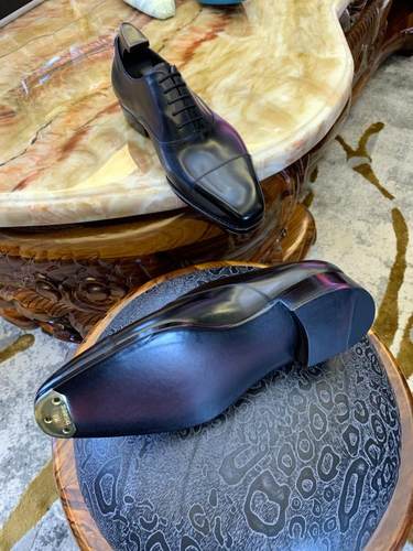 固特异高端定制金典透气男皮鞋