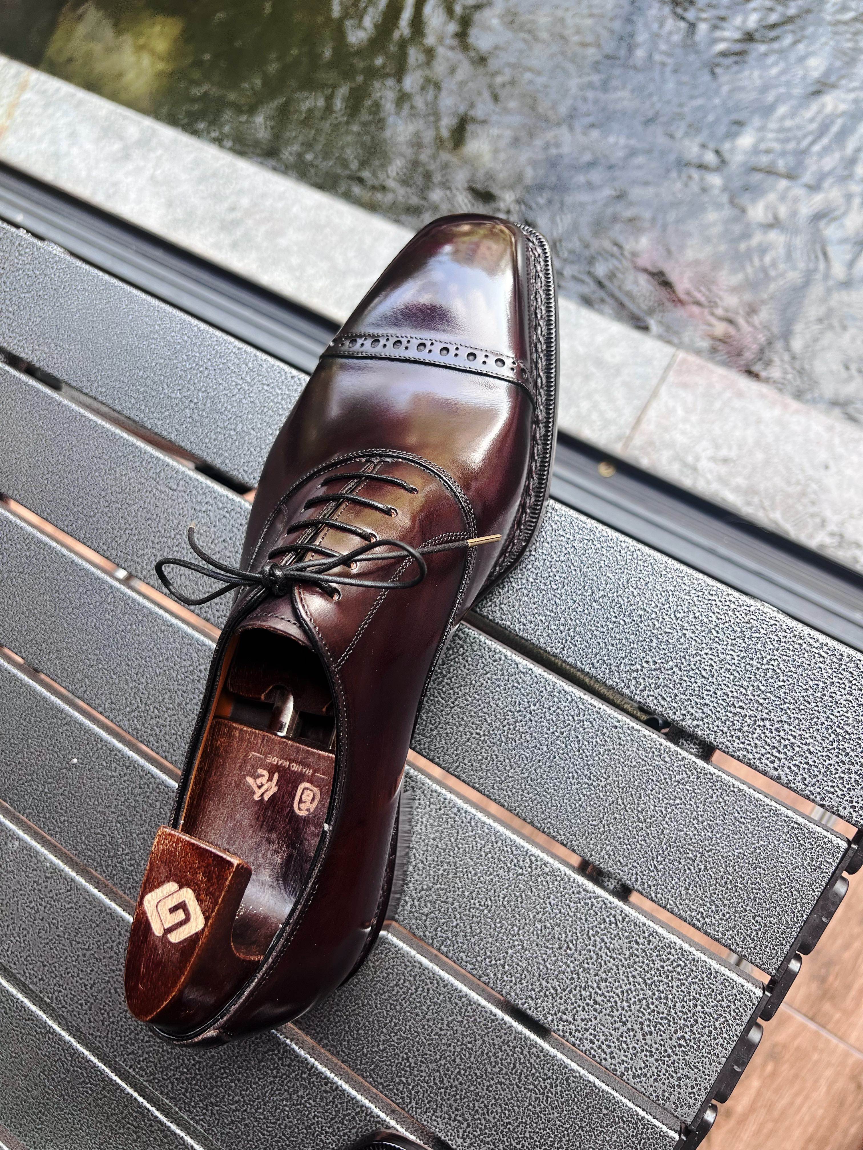 皮鞋固伦商务正装牛皮