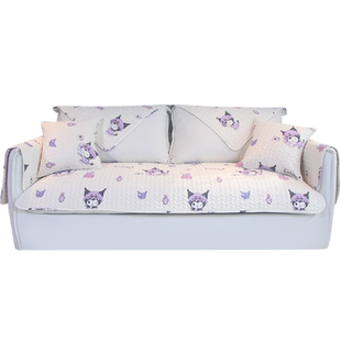 全棉沙发垫四季通用布艺防滑坐垫纯棉北欧简约现代沙发套罩巾定制