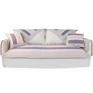 全棉沙发垫子四季通用防滑纯棉坐垫北欧简约现代沙发套罩巾全盖布